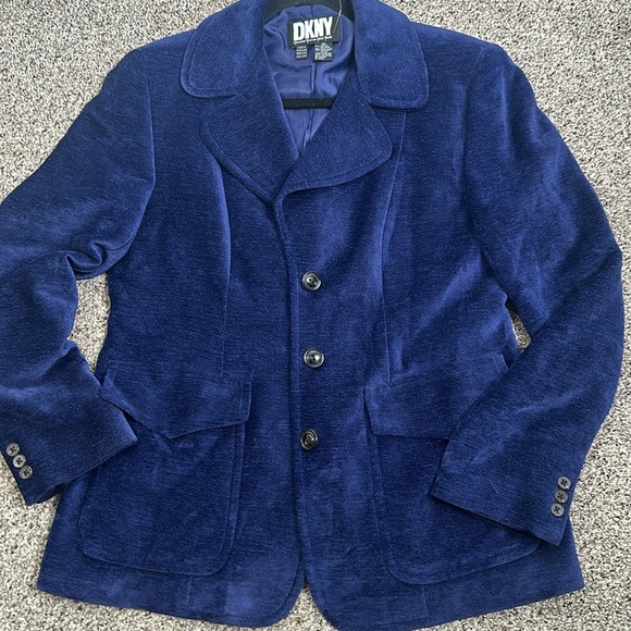 DkNy and Donna karan New York blue vantage blazer size 10 - Picture 4 of 12